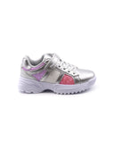 Sneaker metallizzata con glitter bimba