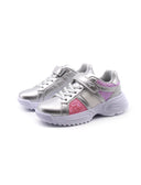 Sneaker metallizzata con glitter bimba