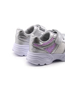 Sneaker metallizzata con glitter bimba
