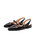 Ballerina slingback in vernice donna