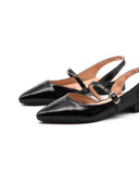 Ballerina slingback in vernice donna