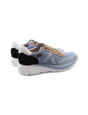 Sneaker da uomo in pelle e tessuto