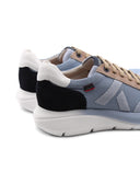 Sneaker da uomo in pelle e tessuto