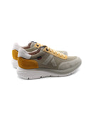 Sneaker da uomo in pelle e tessuto