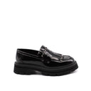 Mocassino donna con frange e borchiette