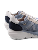 Sneaker donna con dettagli scamosciati