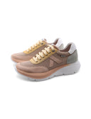Sneaker donna con dettagli scamosciati