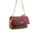 Borsa multicolor da donna in pelle