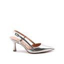 Décolleté metallizzata slingback donna