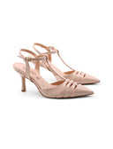 Décolleté slingback t-bar in vernice