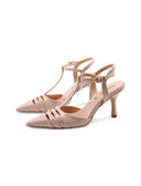 Décolleté slingback t-bar in vernice