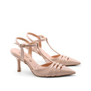 Décolleté slingback t-bar in vernice