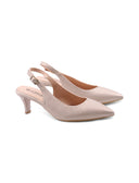 Décolleté slingback in pelle da donna