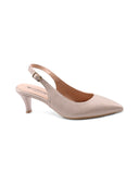 Décolleté slingback in pelle da donna