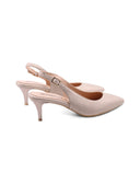 Décolleté slingback in pelle da donna