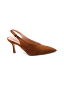 Décolleté slingback scamosciata donna
