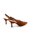 Décolleté slingback scamosciata donna