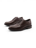 Stringata derby marrone in pelle uomo