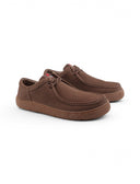 Scarpa moc-toe in pelle da uomo