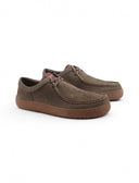 Scarpa moc-toe in pelle da uomo