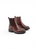 Stivaletto in pelle con dettagli brogue