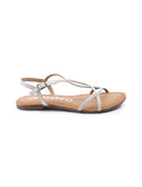Nioaque sandalo in pelle da donna