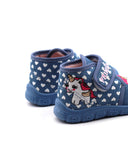 Pantofola da bimba con ricamo