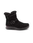 Stivaletto con bochie, fibbia e zip