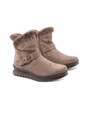 Stivaletto con bochie, fibbia e zip