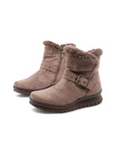 Stivaletto con bochie, fibbia e zip