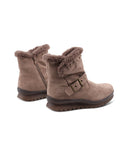 Stivaletto con bochie, fibbia e zip