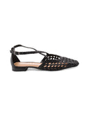Leskovic ballerina in pelle intrecciata