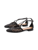 Leskovic ballerina in pelle intrecciata
