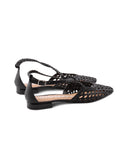 Leskovic ballerina in pelle intrecciata