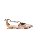 Leskovic ballerina in pelle intrecciata