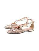Leskovic ballerina in pelle intrecciata