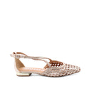 Leskovic ballerina in pelle intrecciata