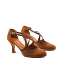 Décolleté con cinturini incrociati