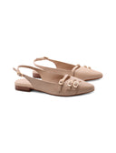 Ballerina slingback con fibbie oro da d