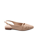Ballerina slingback con fibbie oro da d