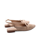 Ballerina slingback con fibbie oro da d