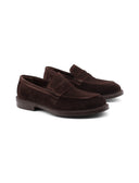Mocassino elegante scamosciato da uomo
