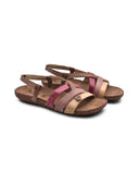 Sandalo da donna in pelle