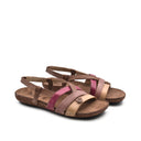 Sandalo da donna in pelle