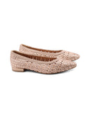 Blenheim ballerina in pelle intrecciata