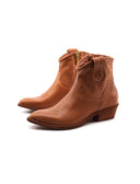 Stivaletto camperos in pelle donna