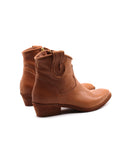 Stivaletto camperos in pelle donna