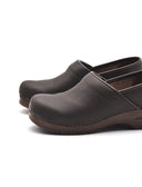 Zoccolo in vera pelle da donna