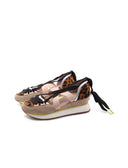 Ludlow sneaker animalier con zeppa