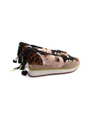 Ludlow sneaker animalier con zeppa